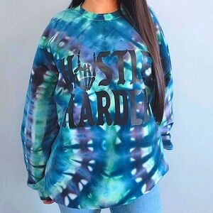 Adult Tie Dye Skeleton Graphic Sweatshirt